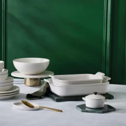 Heritage rektangulær ildfast form 32 cm white