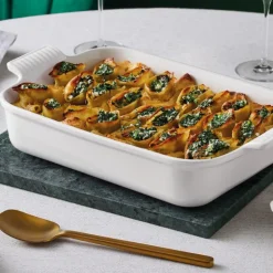 Heritage rektangulær ildfast form 32 cm white