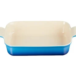 Heritage rektangulær ildfast form 32 cm azure