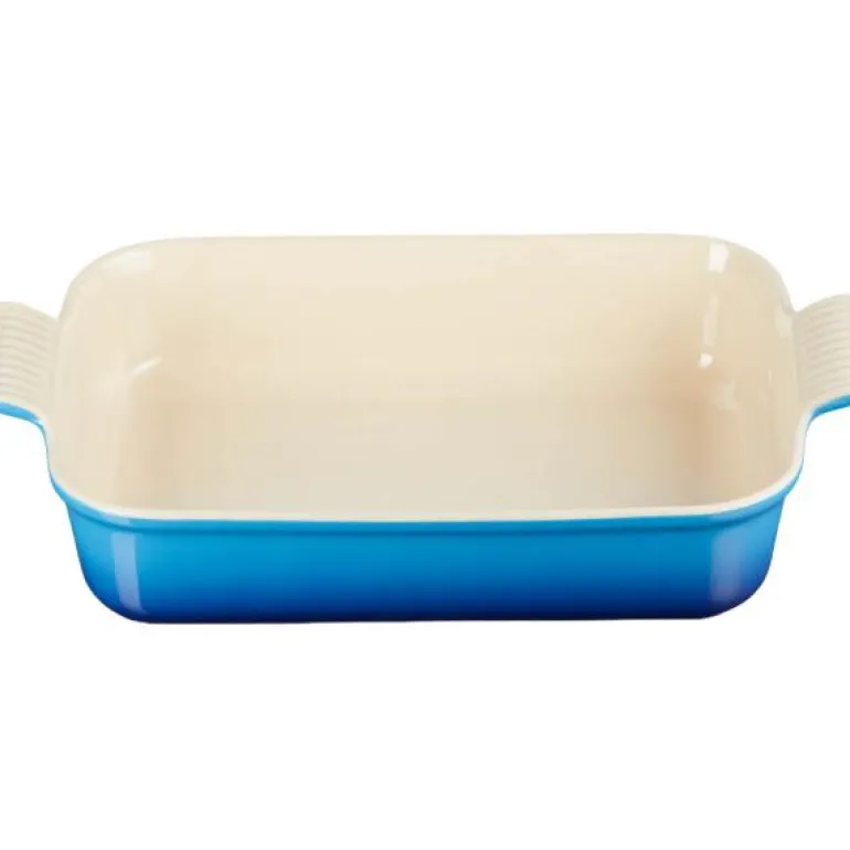 Heritage rektangulær ildfast form 32 cm azure