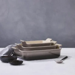 Heritage rektangulært fat 24x19 cm flint