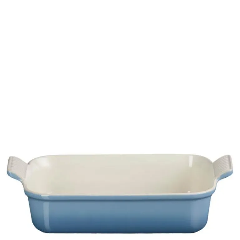 Heritage rektangulært fat 26x31 cm chambray