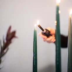 Herregårdslys 30 cm 6 stk antikk grønn