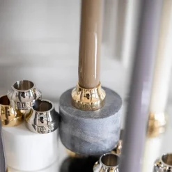 Herregårdslys 30 cm 6 stk lin glans