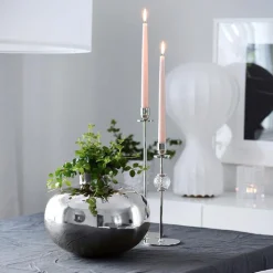 Herregårdslys 30 cm 6 stk rosa glans