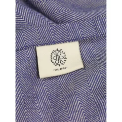 Herringbone duk 150x370 cm blå