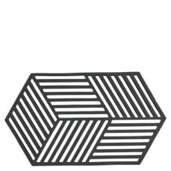 Hexagon bordskåner 24 cm black