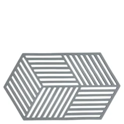 Hexagon bordskåner 24 cm cool grey