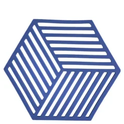 Hexagon bordskåner 16 cm indigo