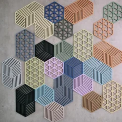 Hexagon bordskåner 16 cm pear