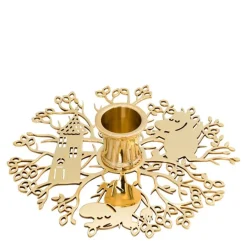 Hilke x Mummi No.1 lysestake 13,2x3,3 cm messing