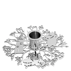 Hilke x Mummi No.1 lysestake 13,2x3,3 cm nikkelbelagt messing