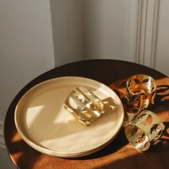 Hilke x Mummi serviettringer 5 cm 2 stk Mummipappa messing