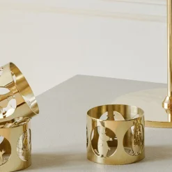 Hilke x Mummi serviettringer 5 cm 2 stk Mummipappa messing