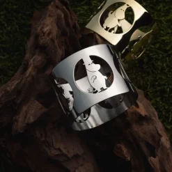 Hilke x Mummi serviettringer 5 cm 2 stk Mummipappa nikkelbelagt messing