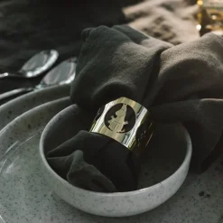 Hilke x Mummi serviettringer 5 cm 2 stk Mummimamma messing