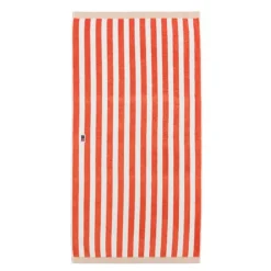 Håndkle blokkstriper 70x130 cm peach melon