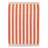 Håndkle blokkstriper 50x70 cm peach melon