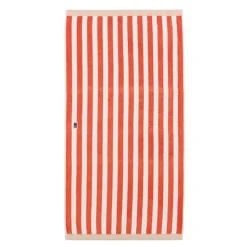 Håndkle blokkstriper 30x50 cm peach melon