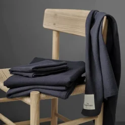 Håndkle waffle 50x100 cm blå