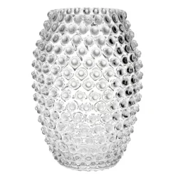 Hobnail egg vase 18 cm crystal