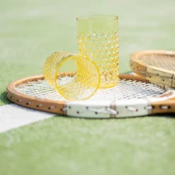 Hobnail glass 20 cl 6 stk citrine