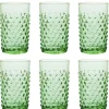 Hobnail glass 20 cl 6 stk light green