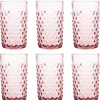 Hobnail glass 20 cl 6 stk rosaline