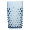 Hobnail glass 20 cl misty blue
