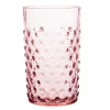 Hobnail glass 20 cl rosaline