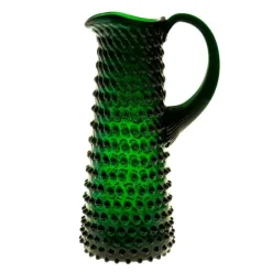 Hobnail karaffel høy 1L dark green