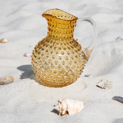 Hobnail karaffel 2L amber
