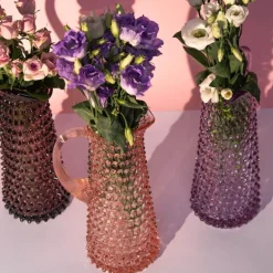 Hobnail karaffel 1L rosaline