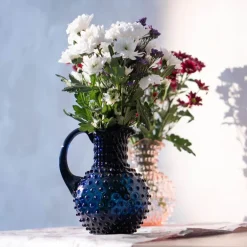 Hobnail karaffel 2L royal blue