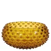 Hobnail skål 23 cm amber