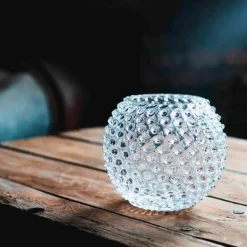 Hobnail vase 18 cm crystal