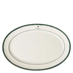 Holiday serveringsfat 42 cm hvit/grønn