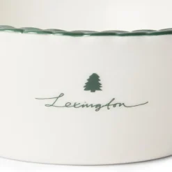 Holiday skål 14 cm hvit/grønn