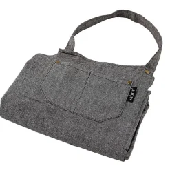 Home forkle fiskebeinsmønster grå