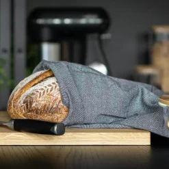 Home kjøkkenhåndkle 2 stk grå/hvit