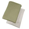 Home kjøkkenhåndkle 70x50 cm 2 stk oliven/mint