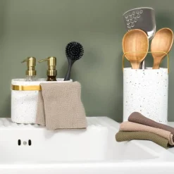 Home kjøkkenkluter 2 stk oliven/mint