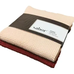 Home kjøkkenkluter 2 stk rosa/burgunder