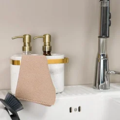 Home kjøkkenkluter 2 stk rosa/burgunder