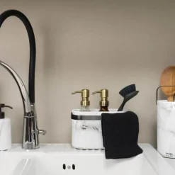 Home kjøkkenkluter 2 stk svart/blågrå