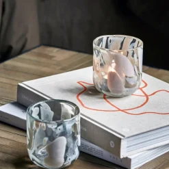 Home telysestake 9,5 cm 2 stk beige