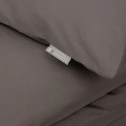 Hotel sengetøy bomullssateng 140x220 cm charcoal