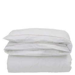 Hotel sengetøy percale 140x220 cm hvit/beige