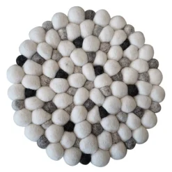 Hotspot bordbrikke 21 cm hvit/grå/beige