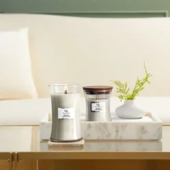 Hourglass duftlys medium warm wool nl